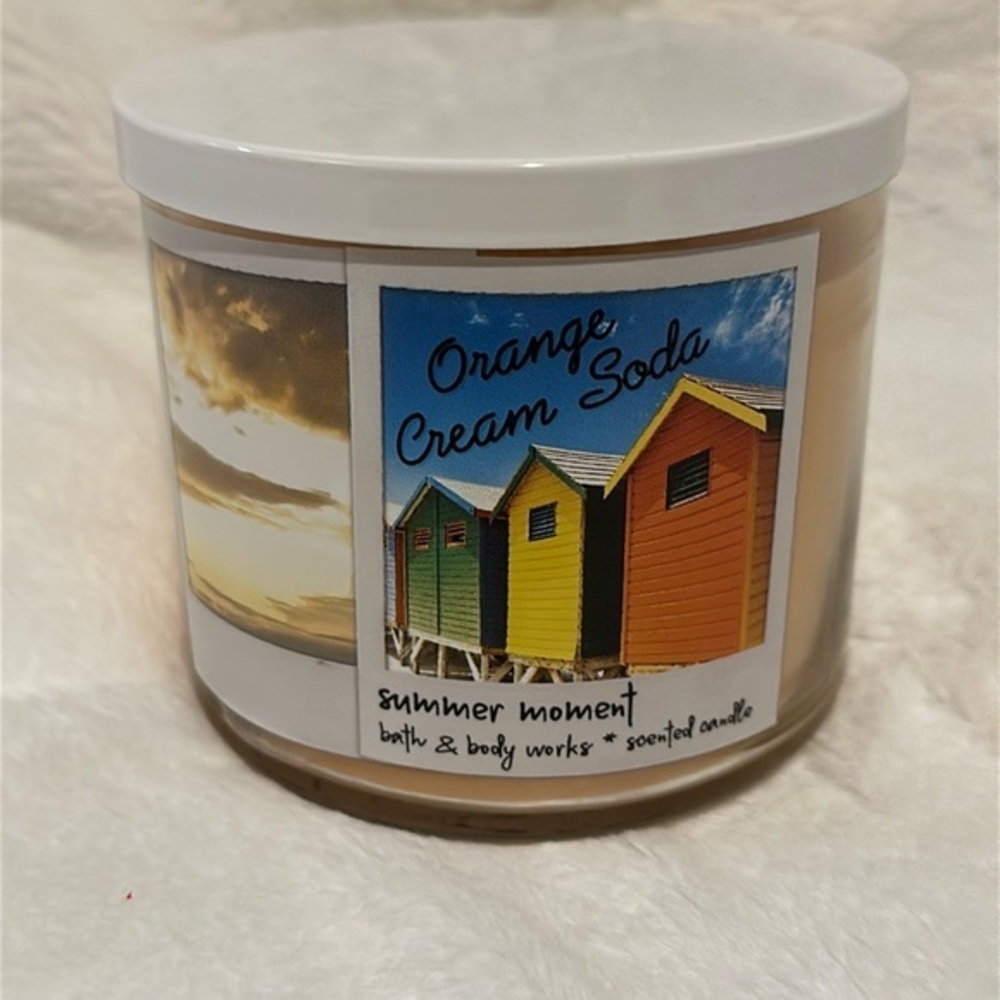 Discontinued Orange Cream Soda Bath and Body Works 3 wick Candle